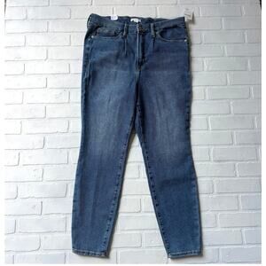 Good American NWT Skinny High Rise Stretch Light Wash Plus Size Jeans sz 18